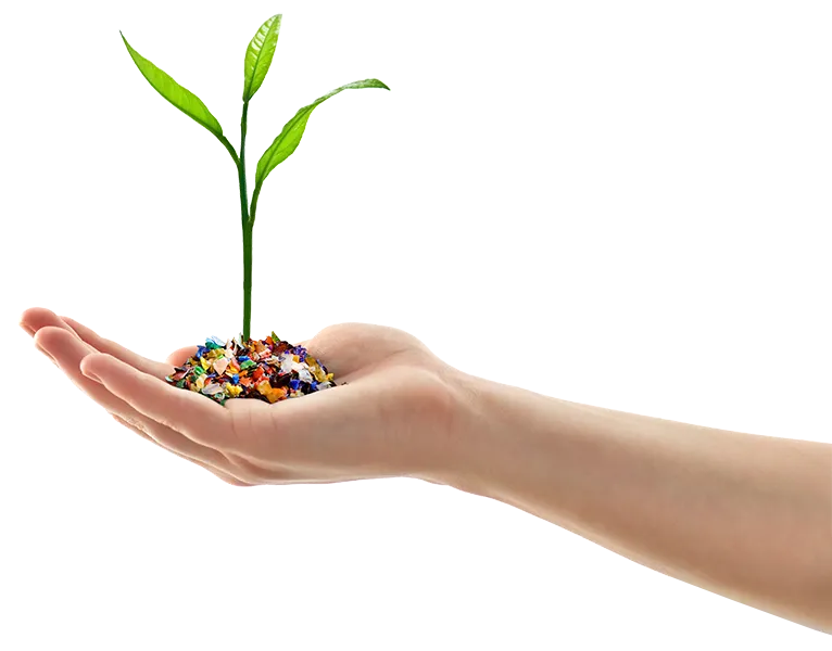 Kunststof afval is grondstof